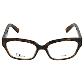 Dior-Rectangle Acetate Optical Frames-Brown