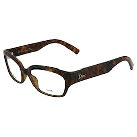 Dior-Rectangle Acetate Optical Frames-Brown