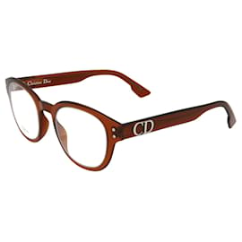 Dior-Round Acetate Optical Frames-Red