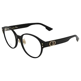 Dior-Round Acetate Optical Frames-Black