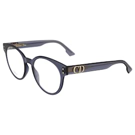 Dior-Round Acetate Optical Frames-Blue