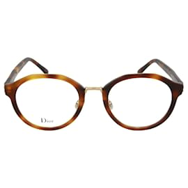 Dior-Round Acetate Optical Frames-Brown