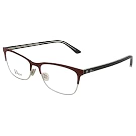 Dior-Rectangle Metal Optical Frames-Red