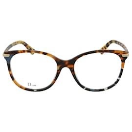 Dior-Round Acetate Optical Frames-Brown