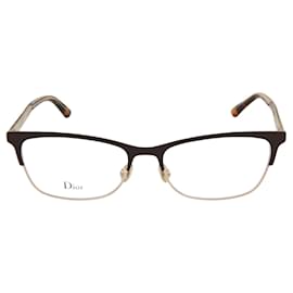 Dior-Rectangle Metal Optical Frames-Brown