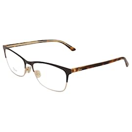 Dior-Rectangle Metal Optical Frames-Brown