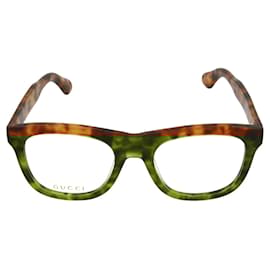 Gucci-Vidros óticos quadrados de acetato-Marrom