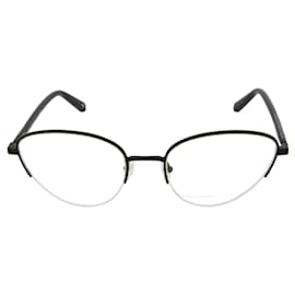 Stella Mc Cartney-Cat-Eye Metal Optical Glasses-Black