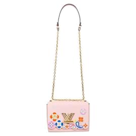 Louis Vuitton-Louis Vuitton Twist Handbag Edición Limitada Bloom Flower Epi Leather MM-Rosa