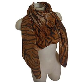 Gianfranco Ferré Les étoles foulard bringé Ferré Marron Noir