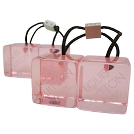 Louis Vuitton-[Usato] Accessori per capelli elastici per capelli LOUIS VUITTON Louis Vuitton cubo rosa chiaro-Rosa