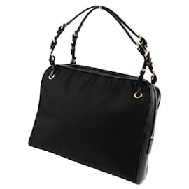 Prada-[Usado] PRADA Prada Handbag Nylon Leather Black Mini Bag-Negro