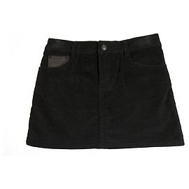 Zadig & Voltaire JIL Mini gonna in velluto a coste nero taglia 36 Nero
