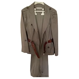 Gerard Darel Grey Pantsuit with Belt Grey
