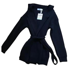 Dior-chaqueta de cachemir-Blanco roto,Azul marino
