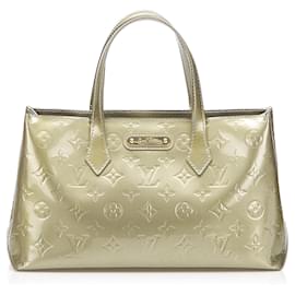 Louis Vuitton-Auténtico Louis Vuitton Vernis Wilshire PM-Verde claro