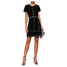 Michael Kors-Michael Kors Studded Crepe Dress-Black