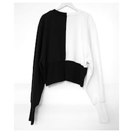 Autre Marque-Vaara Kenna Black & White Sweatshirt-Black