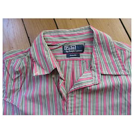 Polo Ralph Lauren-Striped cotton shirt, Size L.-Multiple colors