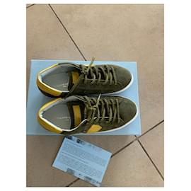 Philippe Model-Sneakers-Khaki,Yellow