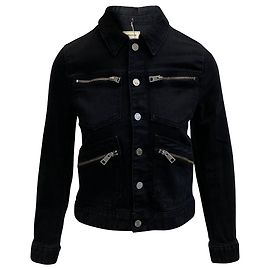 Zadig & Voltaire Kioko Cat Jacket in Black Denim Black