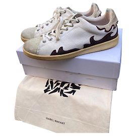 Isabel Marant Etoile Baskets Isabel Marant étoile Cholita Marron Beige