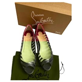 Christian Louboutin-A6 PVC FLATS-Pink