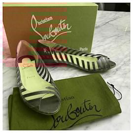 Christian Louboutin-A6 PVC FLATS-Pink