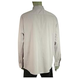 Ermenegildo Zegna-Ermenegildo Zegna Purple Grid Check Jacquard Shirt Long Sleeve Cotton Mens XXL-Purple