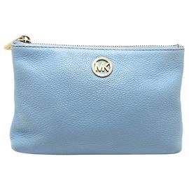 Michael Kors Clutch Tasche Hellblau