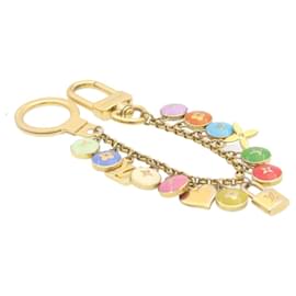 Louis Vuitton-LOUIS VUITTON Porte Cles Cianne Pastilles Bag Charm Chain M65386 LV Auth 23943-Multiple colors,Other