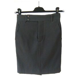 Gucci Black Wool Skirt Black