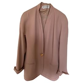 Autre Marque-Long lined jacket-Pink