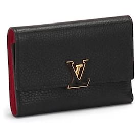 Louis Vuitton-Louis Vuitton XS Capucines Wallet  in black calf leather leather-Black