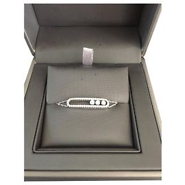 100% AUTHENTIC MESSIKA WHITE GOLD DIAMOND PULSEIRA MOVE CLASSIC PAVÉ Branco