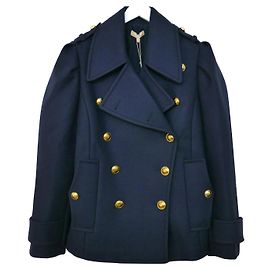 Michael Kors Collection AW19 Pea Coat Navy blue