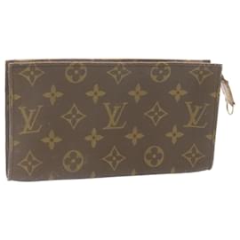 Louis Vuitton-LOUIS VUITTON Monogram Bucket GM Bolsa de acessórios LV Auth 24361-Marrom