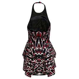 Alexander Mcqueen-Vestido halter con estampado animal de Alexander McQueen-Otro