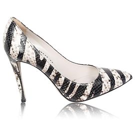 Emporio Armani Snakeskin Printed Pointed Pumps Other