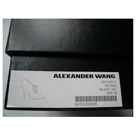 Alexander Wang-ALEXANDER WANG – ESCARPINS CUIR VERNIS NOIR T38-Noir