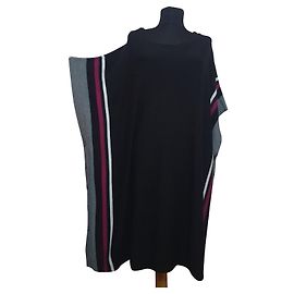 DKNY Poncho Mehrfarbig Baumwolle Viskose Nylon Mehrfarben
