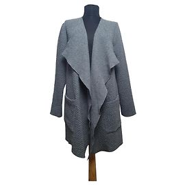 Cardigan 0039 Gris en Laine Gris