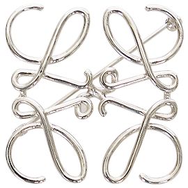 Loewe Silberne Anagrammbrosche Silber