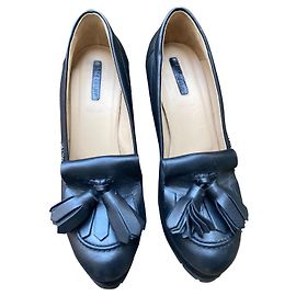Mocassins compensés Longchamp Noir