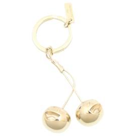 Louis Vuitton-LOUIS VUITTON Takashi Murakami Cherry Charm Gold Tone LV Auth 24387-Other