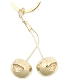 Louis Vuitton-LOUIS VUITTON Takashi Murakami Cherry Charm Gold Tone LV Auth 24387-Other
