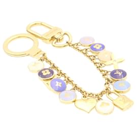 Louis Vuitton-LOUIS VUITTON Porte Cles Cianne Pastilles Charm Chain Gold M65386 LV Auth 24591-Golden