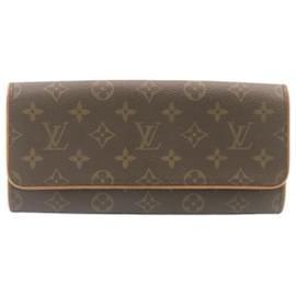Louis Vuitton-LOUIS VUITTON Monogram Pochette Twin GM bolsa de ombro M51852 Autenticação de LV 24453-Outro