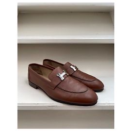 Hermès Mocassini Slip on Marrone