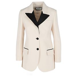 Gucci Chaqueta con ventilación trasera simple Blanco